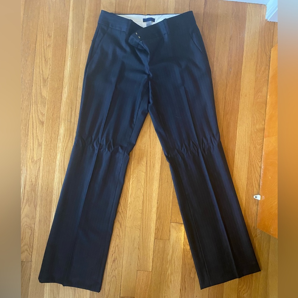 J. Crew Navy Pinstripe Size 6 Suit Pant